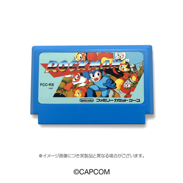 Spiderweb FCC 任天堂 遊戲卡帶 造型 收納盒 洛克人 Spiderweb FCC 任天堂 遊戲卡帶 造型 收納盒 洛克人
