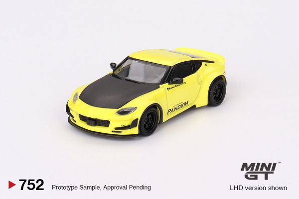 MINIGT 1/64 日產 Nissan Z Pandem Ikazuchi Yellow 左駕 MINIGT 1/64 日產 Nissan Z Pandem Ikazuchi Yellow 左駕