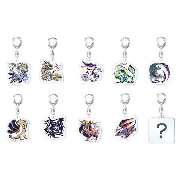 CAPCOM 魔物獵人Rise 魔物icon 和風吊飾組 Vol.3 全10種 一中盒10入販售  CAPCOM,魔物獵人,Rise,魔物icon,和風吊飾組 Vol.3, 