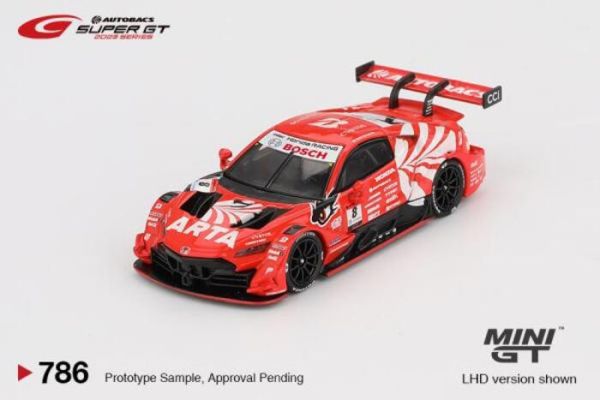 [吊卡版] MINIGT 1/64 本田 Honda NSX-GT "Type S" GT500 #8 "ARTA MUGEN NSX-GT "  ARTA 2023 SUPER GT Series MGT00786-BL [吊卡版] MINIGT 1/64 本田 Honda NSX-GT "Type S" GT500 #8 "ARTA MUGEN NSX-GT "  ARTA 2023 SUPER GT Series MGT00786-BL