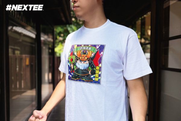 NEXTee KIRAKIRABUSI 武神本多 短袖T恤 白色 NEXTee KIRAKIRABUSI 武神本多 短袖T恤 白色