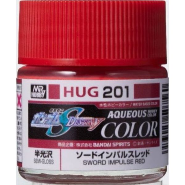 GSI 郡氏 水性漆 HUG-201 脈衝鋼彈專用劍裝紅色 半光澤 GSI,郡氏,水性漆,HUG-201,脈衝,鋼彈,專用,劍裝,紅色,半光澤