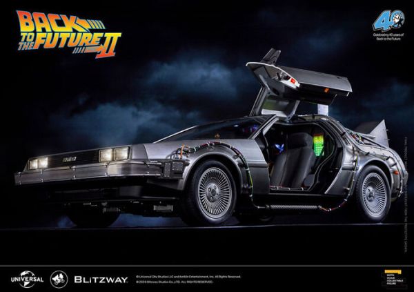 引進數量稀少品 Blitzway 回到未來2 時間機器 時光機 DeLorean DMC-12 跑車 可動發光完成品 Blitzway 回到未來2 時間機器 可動完成品