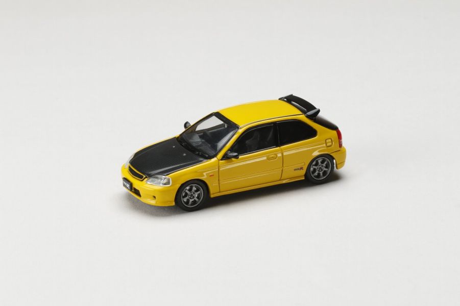 Hobby JAPAN 1/64 JDM64 本田 Honda CIVIC TYPE R (EK9) 六代喜美 JDM STYLE 日光黃 Hobby JAPAN 1/64 JDM64 本田 Honda CIVIC TYPE R (EK9) 六代喜美 JDM STYLE 日光黃
