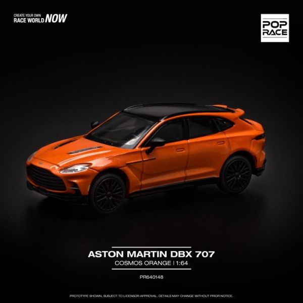POP RACE 1/64 奧斯頓馬丁 ASTON MARTIN DBX 707 硫磺菊 PR640148 POP RACE 1/64 奧斯頓馬丁 ASTON MARTIN DBX 707 硫磺菊 PR640148