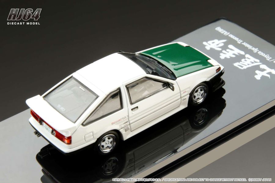 Hobby JAPAN 1/64 豐田 Toyota SPRINTER TRUENO (AE86) 純白 DRIFT KING 甩尾之王 土屋圭市 式樣 Hobby JAPAN 1/64 豐田 Toyota SPRINTER TRUENO (AE86) 純白 DRIFT KING 甩尾之王 土屋圭市 式樣