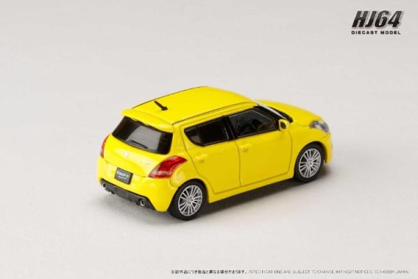 (預購) Hobby JAPAN 1/64 鈴木 SUZUKI SWIFT Sport (ZC32S) CHAMPION YELLOW 冠軍黃 HJ641082Y 20260406 Hobby JAPAN 1/64 鈴木 SUZUKI SWIFT Sport (ZC32S) CHAMPION YELLOW 冠軍黃 HJ641082Y