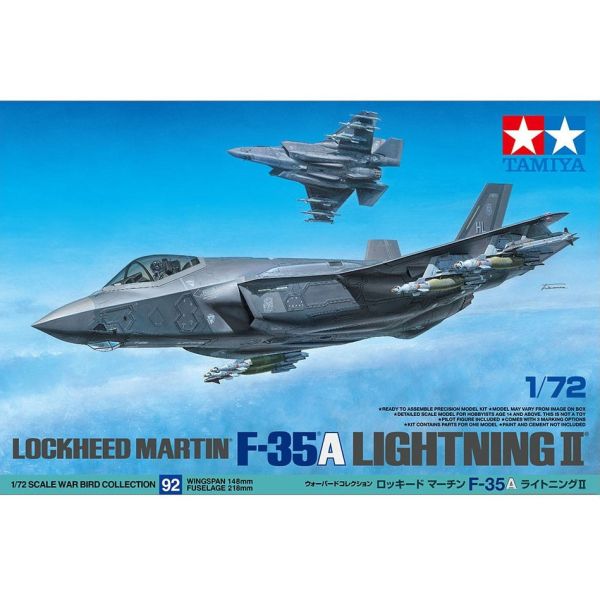 TAMIYA 田宮模型 60792 1/72 Lockheed Martin F-35A Lightning II 戰鬥機 組裝模型 TAMIYA 田宮模型 60792 1/72 Lockheed Martin F-35A Lightning II 戰鬥機 組裝模型
