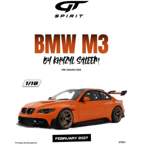 (預購) GT SPIRIT 1/18 寶馬 BMW M3 BY KHYZYL SALEEM FIRE ORANGE 2025 GT621 20260928 GT SPIRIT 1/18 寶馬 BMW M3 BY KHYZYL SALEEM FIRE ORANGE 2025 GT621