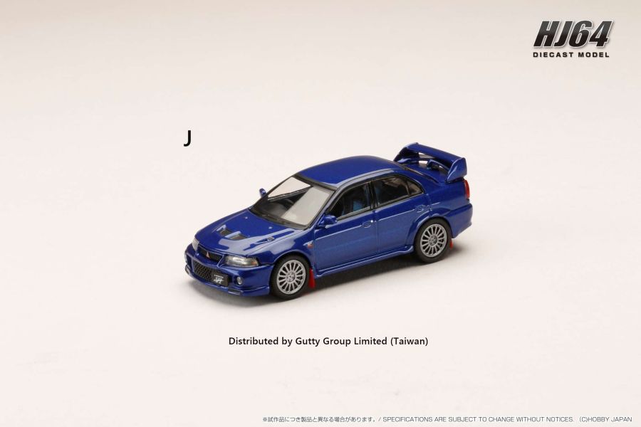 Hobby JAPAN 1/64 三菱 MITSUBISHI LANCER GSR EVO6代(CP9A) 99年式 (附擋泥板) 艾瑟藍 HJ642033ABLP Hobby JAPAN 1/64 三菱 MITSUBISHI LANCER GSR EVO6代(CP9A) 99年式 (附擋泥板) 艾瑟藍 HJ642033ABLP