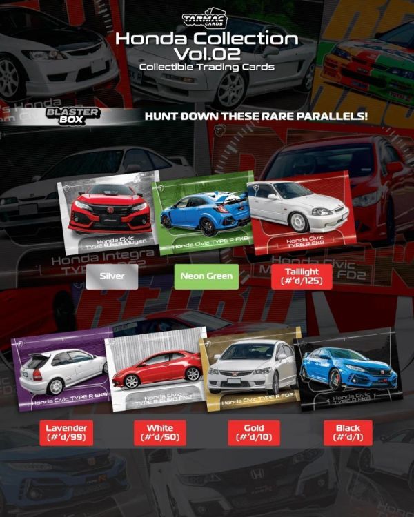 (預購) Tarmac Cards 卡牌 本田 Honda Collection Vol.02 4張/入 一中盒5入販售 20261018 Tarmac Cards 卡牌 本田 Honda Collection Vol.02 4張/入 一中盒5入販售