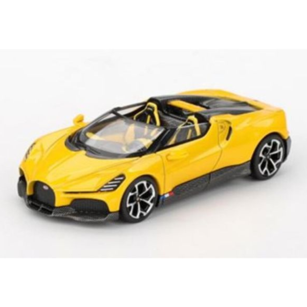 (預購) [吊卡版] MINIGT 1/64 布加迪 Bugatti W16 Mistral Yellow LHD MGT01137-BL 20251225 [吊卡版] MINIGT 1/64 布加迪 Bugatti W16 Mistral Yellow LHD MGT01137-BL