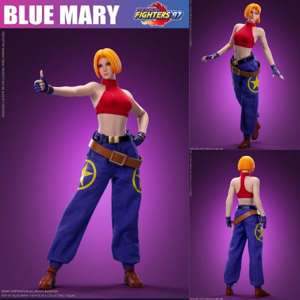 吞時工作室 1/6 拳皇97 格鬥天王 布魯瑪麗 Blue Mary 可動包膠完成品  吞時工作室,1/6,拳皇97,格鬥天王,布魯瑪麗,Blue Mary, 可動包膠完成品, 