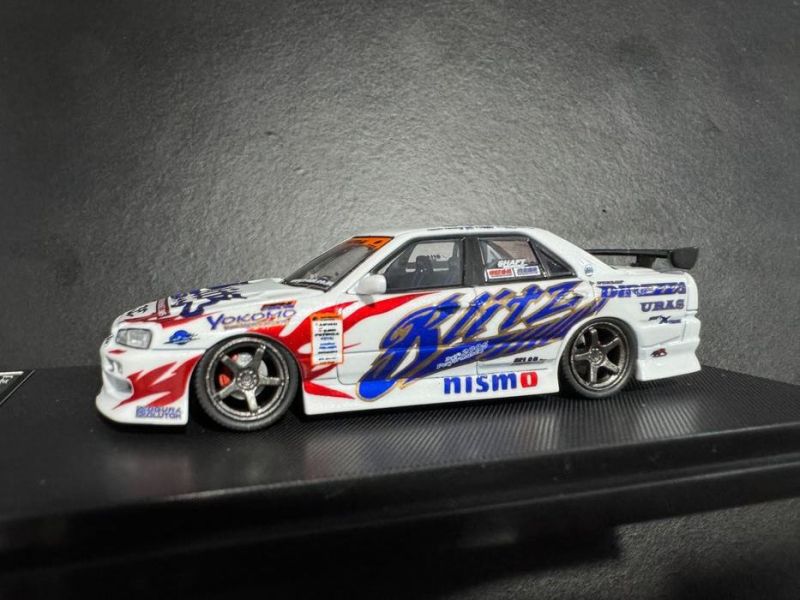 MORTAL 1/64 日產 NISSAN BLITZ D1 SKYLINE ER34 野村謙 D1甩尾賽 2005 MORTAL 1/64 日產 NISSAN BLITZ D1 SKYLINE ER34 野村謙 D1甩尾賽 2005