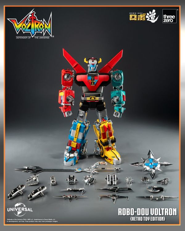 限量引進 Threezero ロボ道 五獅合體 百獸王 聖戰士 復古玩具版 ROBO-DOU 可動完成品 Threezero ROBO-DOU 五獅合體 百獸王 聖戰士 復古玩具版 可動完成品