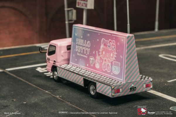TARMAC WORKS 1/64 三菱 Mitsubishi Fuso Canter Hello Kitty Billboard TARMAC WORKS 1/64 三菱 Mitsubishi Fuso Canter Hello Kitty Billboard