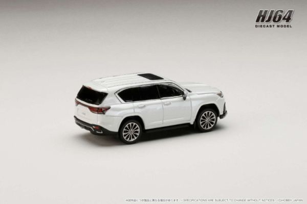 (預購) Hobby JAPAN 1/64 LEXUS LX600 F Sport - Black Interior 黑內裝 Sonic Quartz 音速石英白 HJ644061BW 20251107 Hobby JAPAN 1/64 LEXUS LX600 F Sport - Black Interior 黑內裝 Sonic Quartz 音速石英白 HJ644061BW