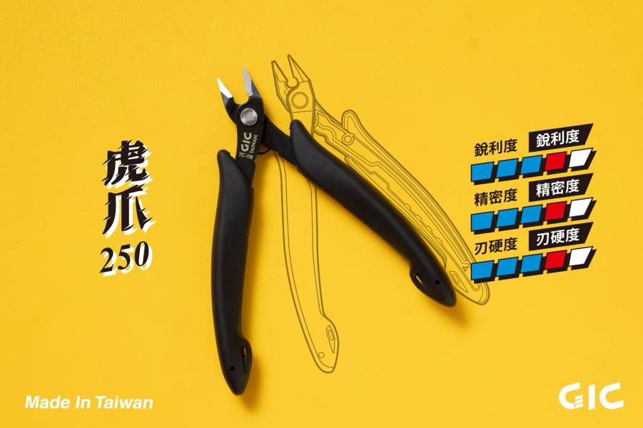 GIC TC-08 模型專用 虎爪250 中階款斜口鉗 GIC,TC-08,模型專用,虎爪,250,中階,款,斜口鉗,
