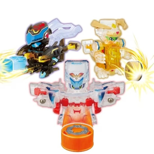 TAKARATOMY 戰鬥瓶蓋人 BOT-62 膽氣戰隊 瓶蓋人 紀念組 三入 TAKARATOMY,戰鬥瓶蓋人,BOT-62,膽氣戰隊,瓶蓋人 ,紀念組,三入,