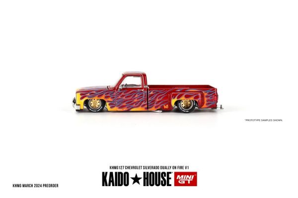 KAIDO HOUSE x MINIGT 1/64 雪佛蘭 Chevrolet Silverado Dually on Fire V1 KAIDO HOUSE x MINIGT 1/64 雪佛蘭 Chevrolet Silverado Dually on Fire V1