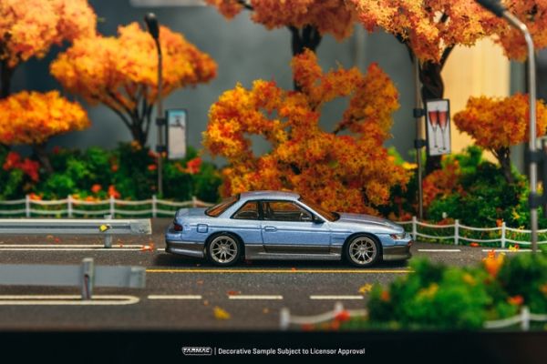 TARMAC WORKS 1/64 日產 VERTEX Nissan Silvia (S13) Blue / Grey T64G-025-PU TARMAC WORKS 1/64 日產 VERTEX Nissan Silvia (S13) Blue / Grey T64G-025-PU