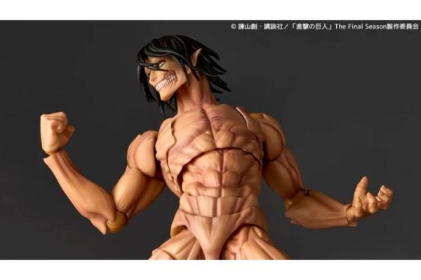 (預購) [再販] KAIYODO Revoltech 山口式 進巨 艾連 進擊的巨人 可動完成品 20260421 [再販] KAIYODO Revoltech 山口式 進巨 艾連 進擊的巨人 可動完成品
