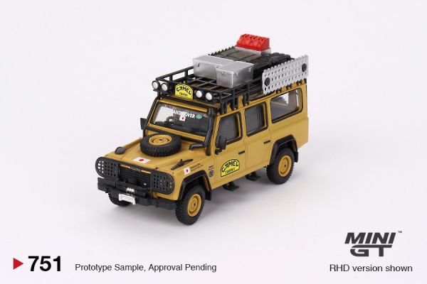 MINIGT 1/64 路華 路虎 Land Rover Defender 110 1989 Camel Trophy Amazon Team Japan 右駕 MINIGT 1/64 路華 路虎 Land Rover Defender 110 1989 Camel Trophy Amazon Team Japan 左駕