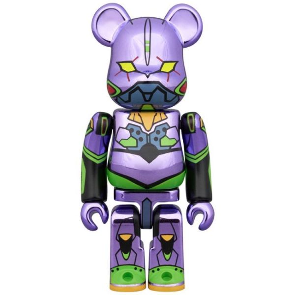(預購) Medicom Toy 庫柏力克熊 新世紀福音戰士 初號機&13號機 CHROME Ver. 100% 2入組 20260603 Medicom Toy 庫柏力克熊 新世紀福音戰士 初號機&13號機 CHROME Ver. 100% 2入組