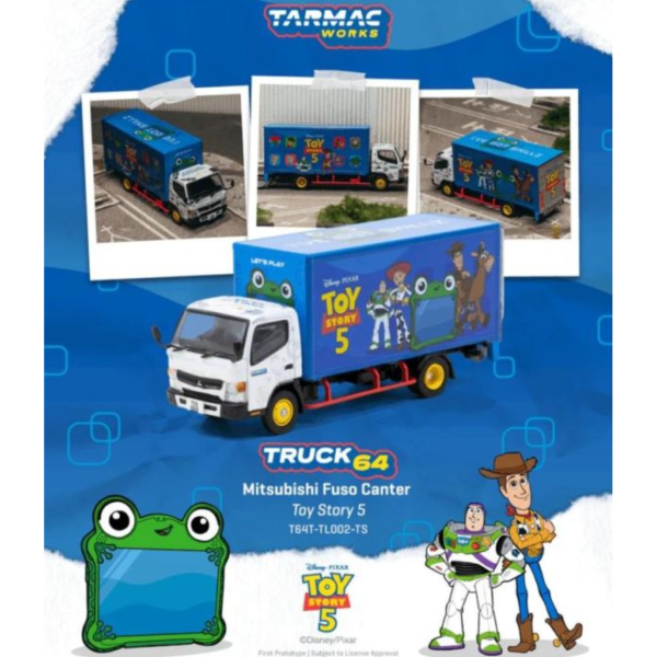 (預購) TARMAC WORKS × DISNEY 1/64 三菱 TRUCK64 Mitsubishi Fuso Canter Toy Story 5 T64T-TL002-TS 20260729 TARMAC WORKS × DISNEY 1/64 三菱 TRUCK64 Mitsubishi Fuso Canter Toy Story 5 T64T-TL002-TS