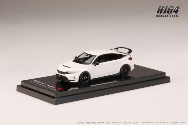 Hobby JAPAN 1/64 本田 Honda CIVIC TYPE R (FL5) RACING BLACK Package 2025 冠軍白 賽車黑化特式套件 HJ644063W Hobby JAPAN 1/64 本田 Honda CIVIC TYPE R (FL5) RACING BLACK Package 2025 冠軍白 賽車黑化特式套件 HJ644063W