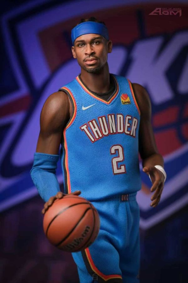 (預購) Aom: 1/6 OKC 雷霆 SGA Shai Gilgeous-Alexander 總冠軍賽 FMVP 限量套裝 附領獎金色球鞋 可動完成品 20251113 Aom: 1/6 OKC 雷霆 SGA Shai Gilgeous-Alexander 總冠軍戰 FMVP 限量套裝 附領獎金色球鞋 可動完成品
