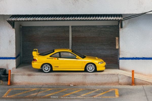 TARMAC WORKS 1/64 本田 Honda Integra TYPE R DC2 MUGEN Sunlight Yellow T64G-TL059-YL TARMAC WORKS 1/64 本田 Honda Integra TYPE R DC2 MUGEN Sunlight Yellow T64G-TL059-YL