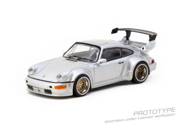 TARMAC WORKS 1/64 保時捷 RWB 964 Silver T64-037-SL TARMAC WORKS 1/64 保時捷 RWB 964 Silver T64-037-SL