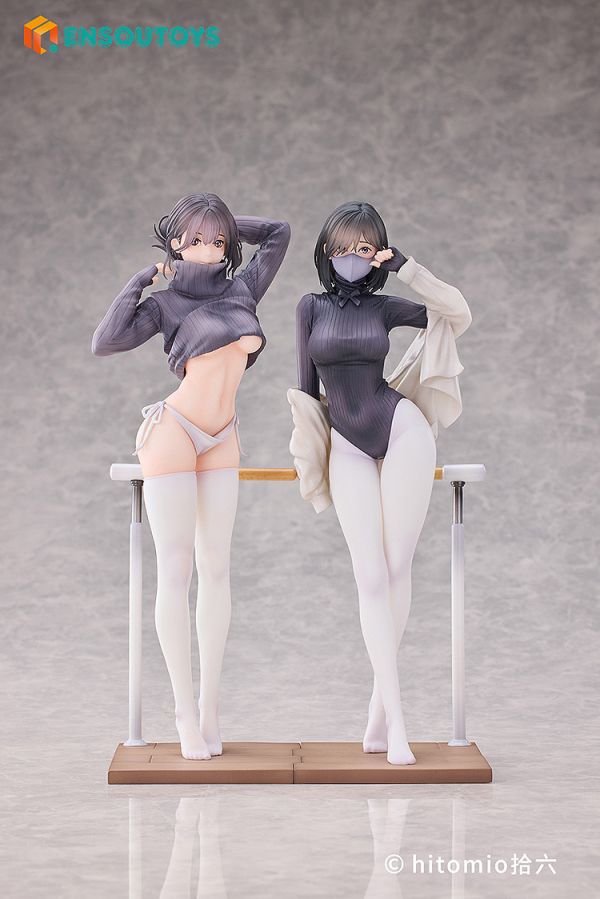 ENSOUTOYS 1/7 hitomio拾六 吉他妹妹＆昇玖老師的舞踏教室 套組 PVC ENSOUTOYS 1/7 hitomio拾六 吉他妹妹＆昇玖老師的舞踏教室 套組 PVC