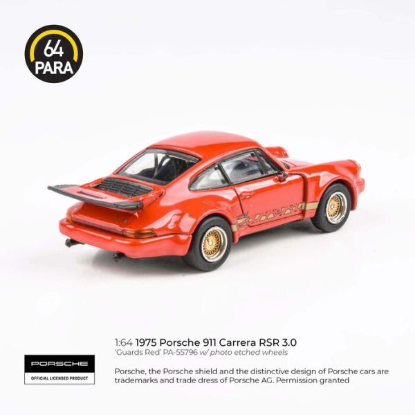 PARA64 1/64 保時捷 Porsche 911 Carrera RSR 3.0 衛兵紅 PA-55796 PARA64 1/64 保時捷 Porsche 911 Carrera RSR 3.0 衛兵紅 PA-55796