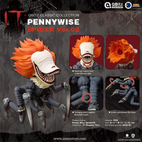 Asmus Toys Qbitz 牠 It 潘尼懷斯 蜘蛛小丑V2 Asmus Toys,Qbitz,牠,It,潘尼懷斯,蜘蛛小丑,V2,