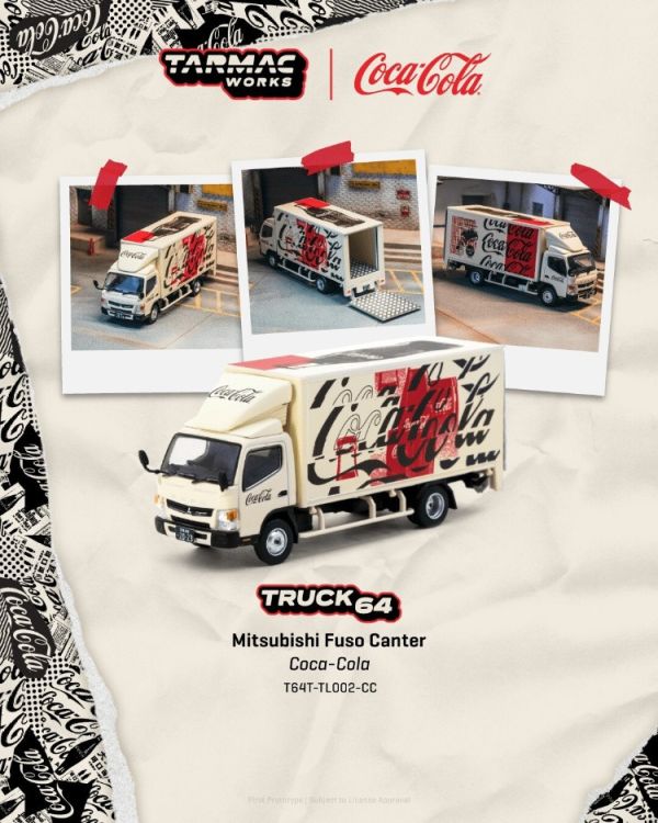 (預購) 限量 TARMAC 1/64 可口可樂三菱 Mitsubishi Fuso Canter COCA- COLA   T64T-TL002-CC 20251219 限量 TARMAC 1/64 可口可樂三菱 Mitsubishi Fuso Canter COCA- COLA   T64T-TL002-CC