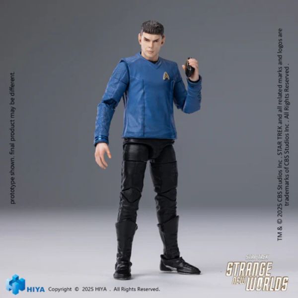 Hiya Toys 極致迷你系列 1/18 10.5CM 星際爭霸戰 奇異新世界 史巴克 可動完成品 EMS0196 Hiya Toys 極致迷你系列 1/18 10.5CM 星際爭霸戰 奇異新世界 史巴克 可動完成品 EMS0196