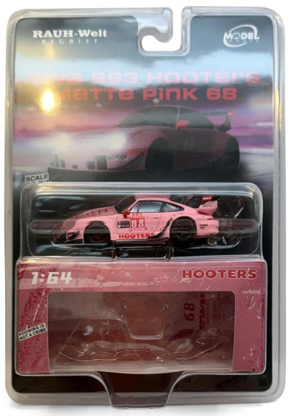 (預購) Model Model 1/64 保時捷 RWB 993 Hooters 消光粉紅 #68 MM64-RWB993-013 20260423 Model Model 1/64 保時捷 RWB 993 Hooters 消光粉紅 #68 MM64-RWB993-013