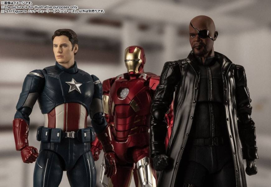 BANDAI S.H.Figuarts SHF 漫威 MARVEL 復仇者聯盟 尼克·福瑞 可動公仔 BANDAI,S.H.Figuarts,SHF,漫威,MARVEL,復仇者聯盟,尼克,·,福瑞,可動公仔,