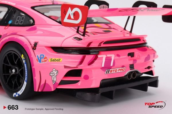 (預購) 粉紅暴龍 TOP SPEED 1/18 保時捷 Porsche 911 GT3 R (992) #77 AO Racing 2025 IMSA Detroit Grand Prix TS0663 20251121 粉紅暴龍 TOP SPEED 1/18 保時捷 Porsche 911 GT3 R (992) #77 AO Racing 2025 IMSA Detroit Grand Prix TS0663