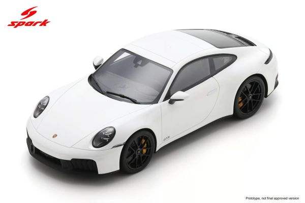 (預購) Spark 1/18 保時捷 Porsche 911 Carrera GTS Coupe  (992.2) - White 18S1093 20260824 Spark 1/18 保時捷 Porsche 911 Carrera GTS Coupe  (992.2) - White 18S1093
