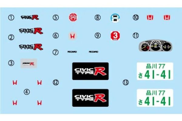 (預購) Fujimi 富士美 1/24 ISD014 CIVIC TypeR 二宮大輝 *動態底盤機構 組裝模型 20260203 Fujimi 富士美 1/24 ISD014 CIVIC TypeR 二宮大輝 *動態底盤機構 組裝模型