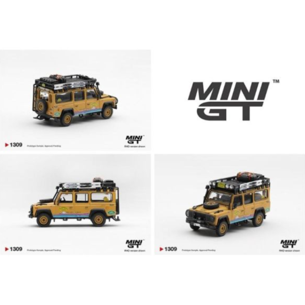 (預購) [吊卡版] MINIGT 1/64 荒原路華 Land Rover Defender 110 1998 Camel Trophy Tierra del Fuego CT.10 USA MGT01309-BL RHD 20260604 [吊卡版] MINIGT 1/64 荒原路華 Land Rover Defender 110 1998 Camel Trophy Tierra del Fuego CT.10 USA MGT01309-BL RHD