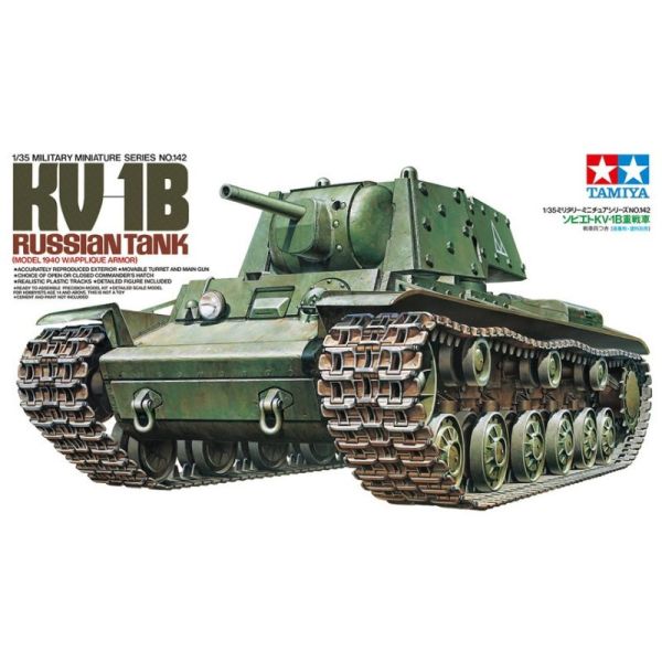 TAMIYA 田宮模型 35142 1/35 俄國 KV-1B Tank 組裝模型 TAMIYA 田宮模型 35142 1/35 俄國 KV-1B Tank 組裝模型