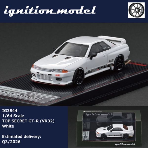 (預購) ignition model 1/64 TOP SECRET 日產 NISSAN GT-R (VR32) White 白 IG3844 20251021 ignition model 1/64 TOP SECRET 日產 NISSAN GT-R (VR32) White 白 IG3844