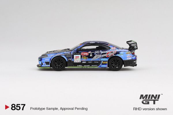 [吊卡版] MINIGT 1/64 日產 Nissan Silvia (S15) D-MAX #46 D-MAX Racing 2023 D1 Grand Prix MGT00857-BL [吊卡版] MINIGT 1/64 日產 Nissan Silvia (S15) D-MAX #46 D-MAX Racing 2023 D1 Grand Prix MGT00857-BL