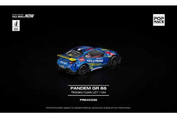 (預購) POP RACE 1/64 豐田 PANDEM GR 86 TENGKU DJAN LEY PR640336 20260312 POP RACE 1/64 豐田 PANDEM GR 86 TENGKU DJAN LEY PR640336