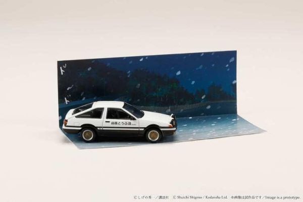 (預購) Hobby Japan 1/64 JDM64 豐田 Toyota SPRINTER TRUENO (AE86)/ INITIAL D HJDMD001F 拓海和夏樹場合 附雪景場景版 20260126 Hobby Japan 1/64 JDM64 豐田 Toyota SPRINTER TRUENO (AE86)/ INITIAL D HJDMD001F 拓海和夏樹場合 附雪景場景版