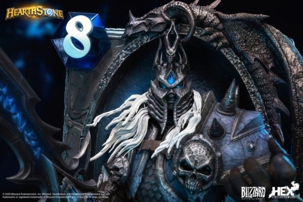 HEX Collectibles x 暴雪遊戲Blizzard 爐石戰記 巫妖王 卡牌藝術雕像 HEX Collectibles x 暴雪遊戲Blizzard 爐石戰記 巫妖王 卡牌藝術雕像